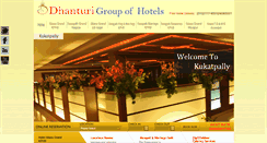 Desktop Screenshot of dhanturihotels.com